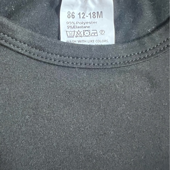 NWOT BOYS BLACK “GOOD VIBES” T-SHIRT AND SHORT SET SIZE 12-18MO - Picture 9 of 10